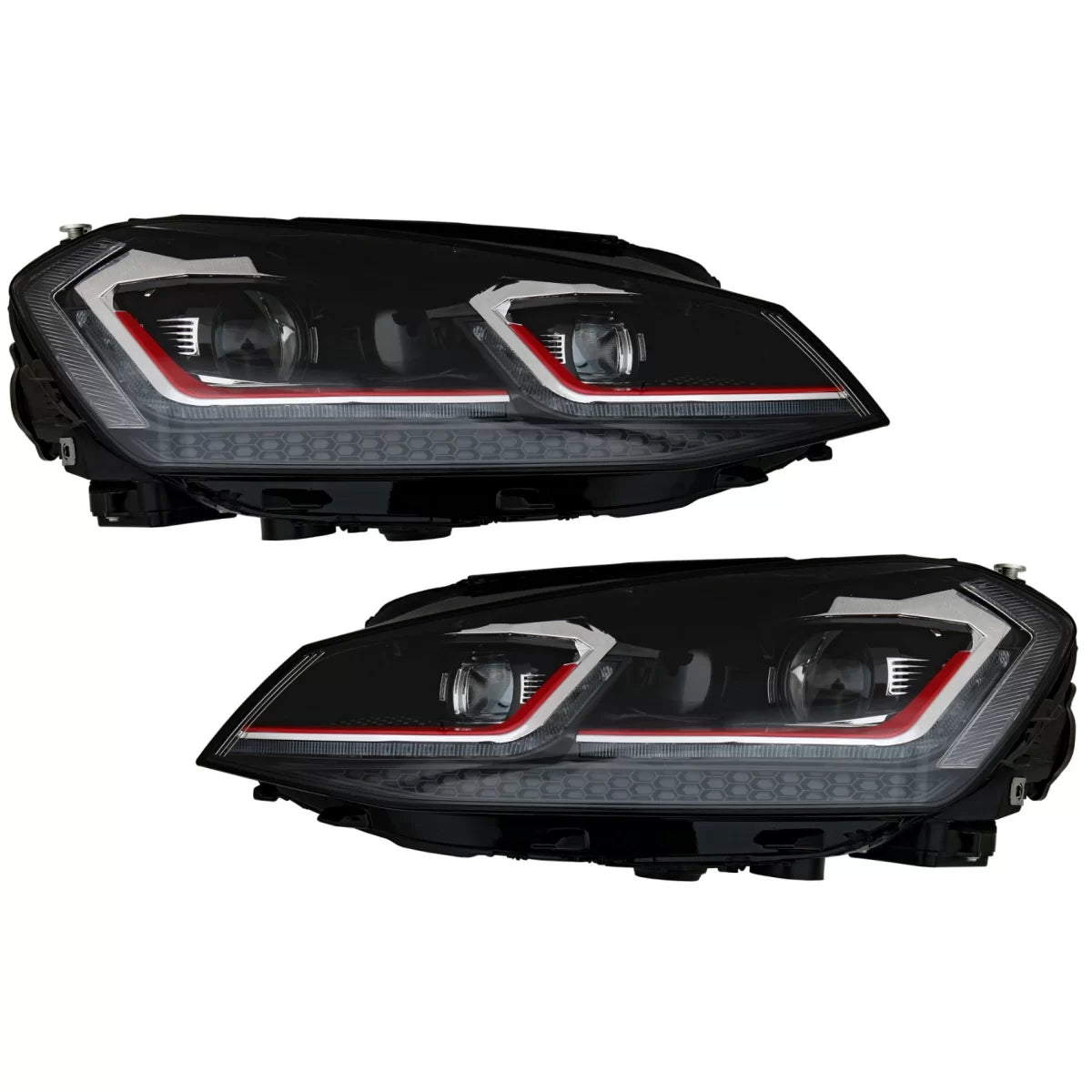 LED Headlights Bi-xenon Look suitable for VW Golf 7 VII (2012-2017) Facelift G7.5 GTI Design with Sequential Dynamic Turning 