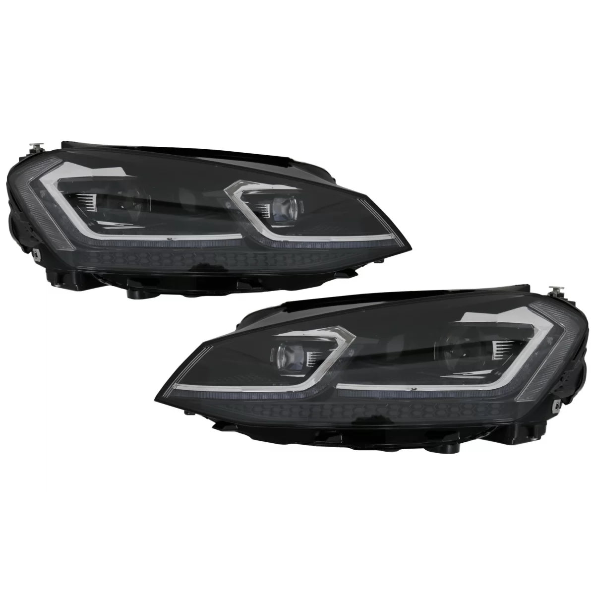 LED Headlights Bi-Xenon Look suitable for VW Golf 7 VII (2012-2017) Facelift G7.5 R Line Design with Sequential Dynamic Turni