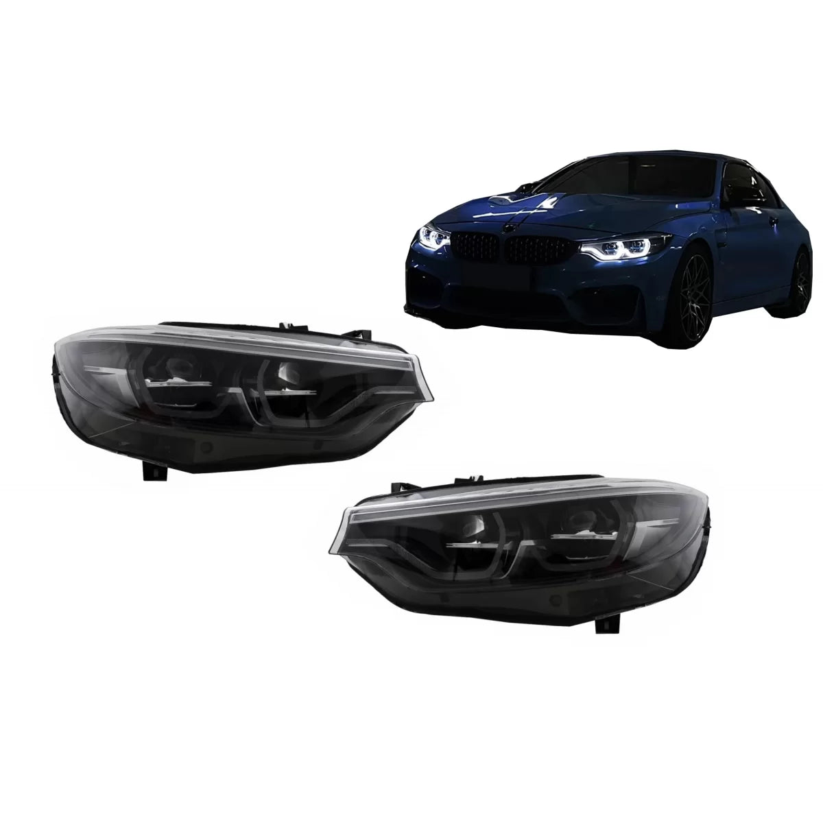 LED Headlights suitable for BMW 4 Series F32 F33 F36 (2013-2019) Conversion from HID to LED – product image 1
