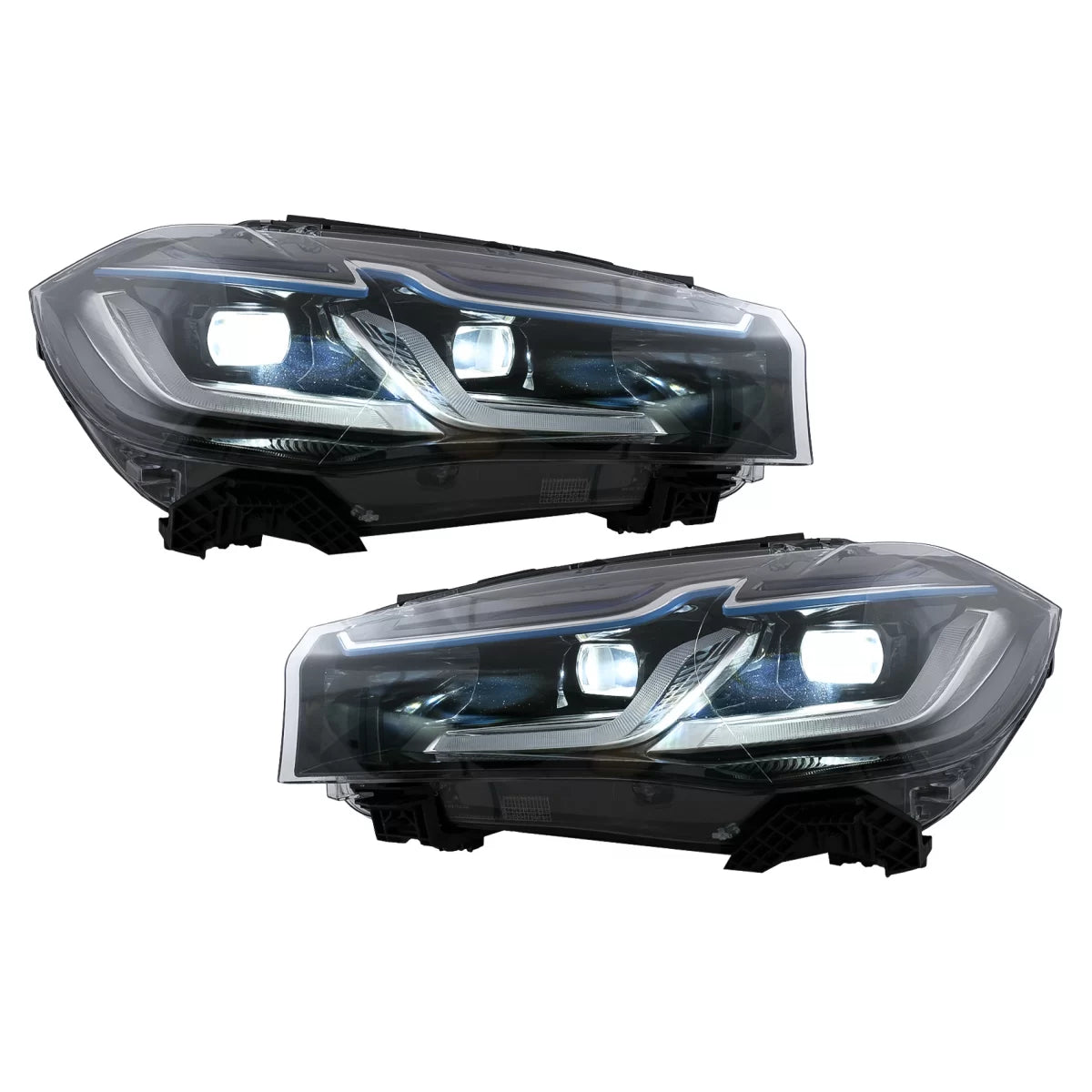 LED Headlights suitable for BMW X5 F15 (2013-2018) Conversion from HID to LED Black – product image 1