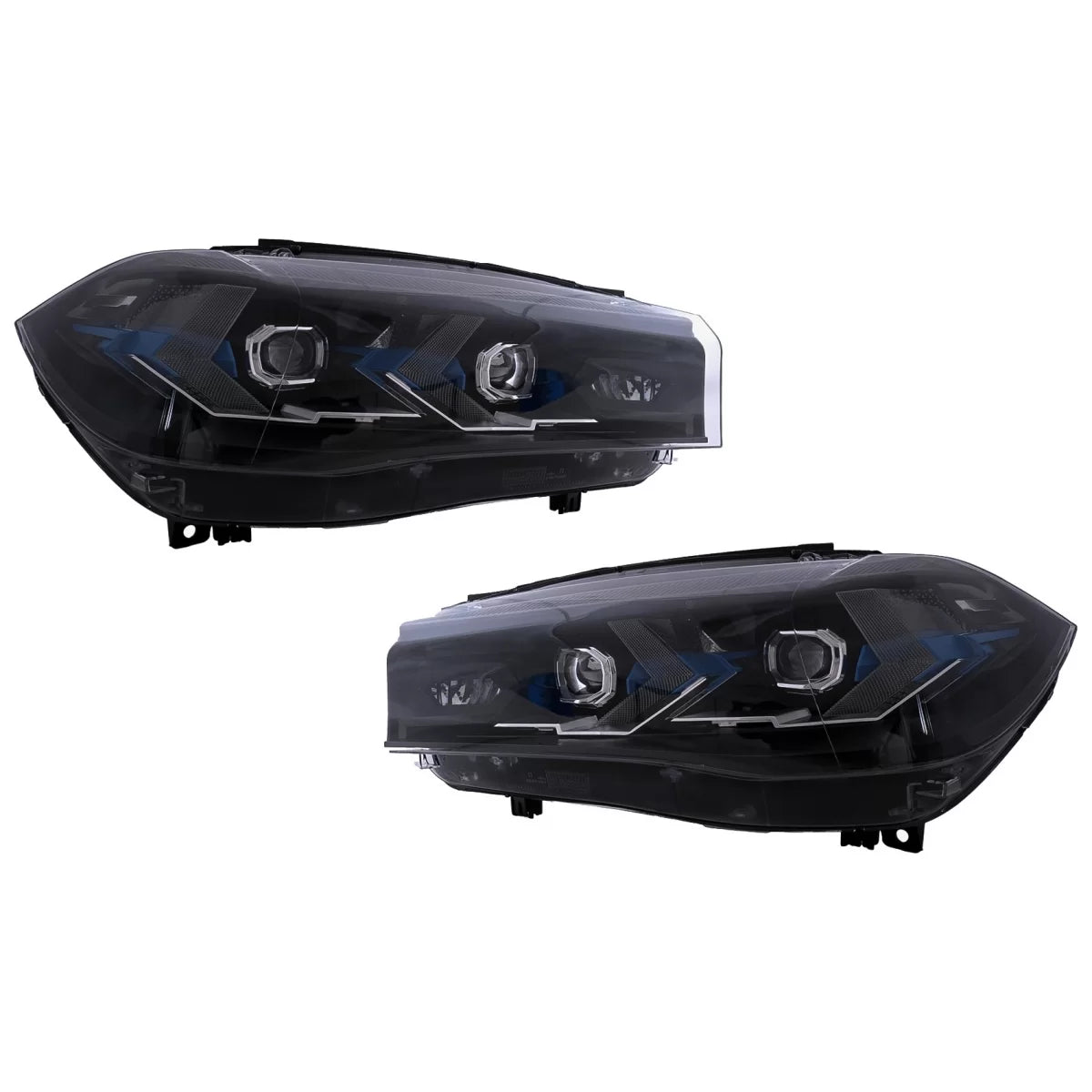 LED Headlights suitable for BMW X5 F15 (2013-2018) Conversion to G05 Design Black – product image 1