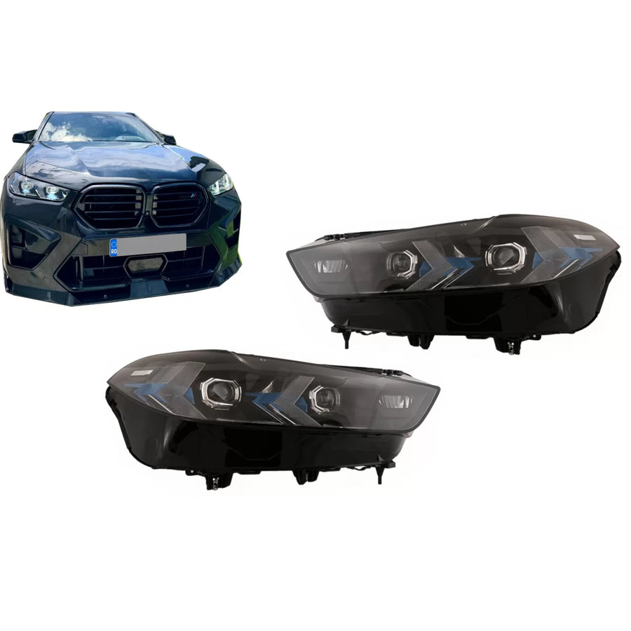 LED Headlights suitable for BMW X5 G05 X6 G06 (2019-2022) upgrade from Laser to 2024 LCI Design – product image 1