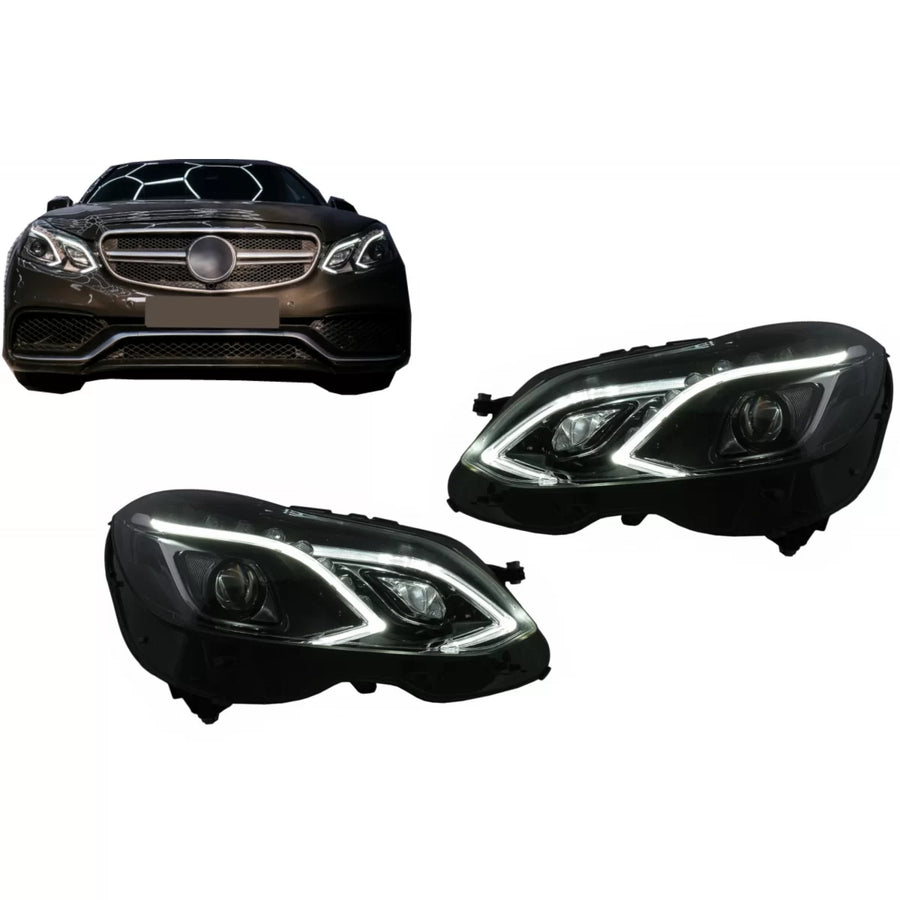 LED Headlights suitable for Mercedes E-Class W212 Facelift (2013-2016) with Xenon – product image 1