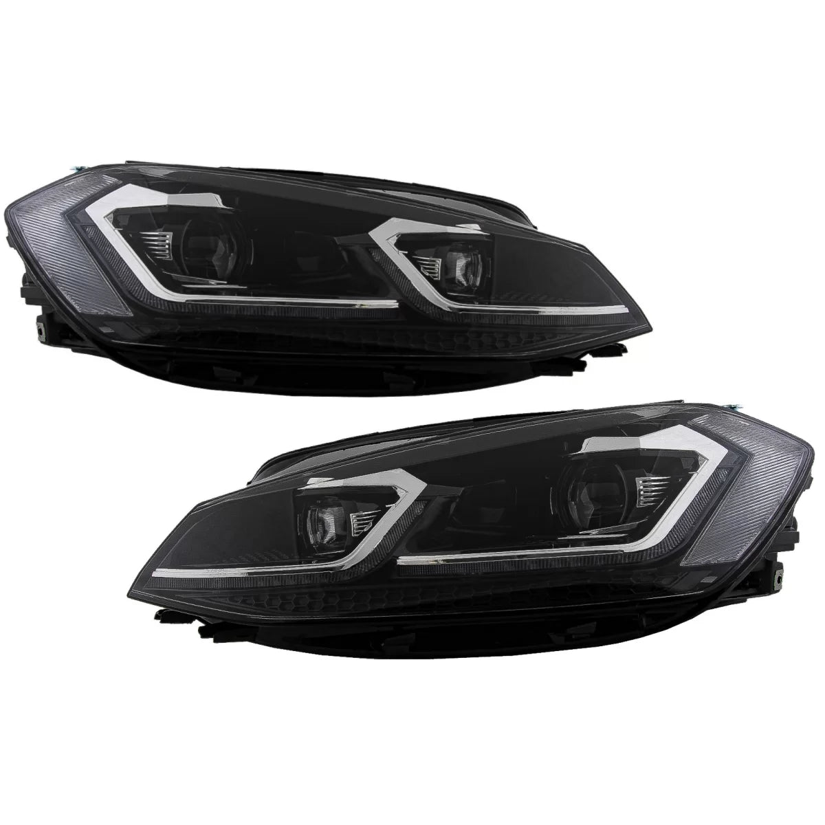 LED Headlights suitable for VW Golf 7.5 VII Facelift (2017-up) with Sequential Dynamic Turning Lights – product image 1