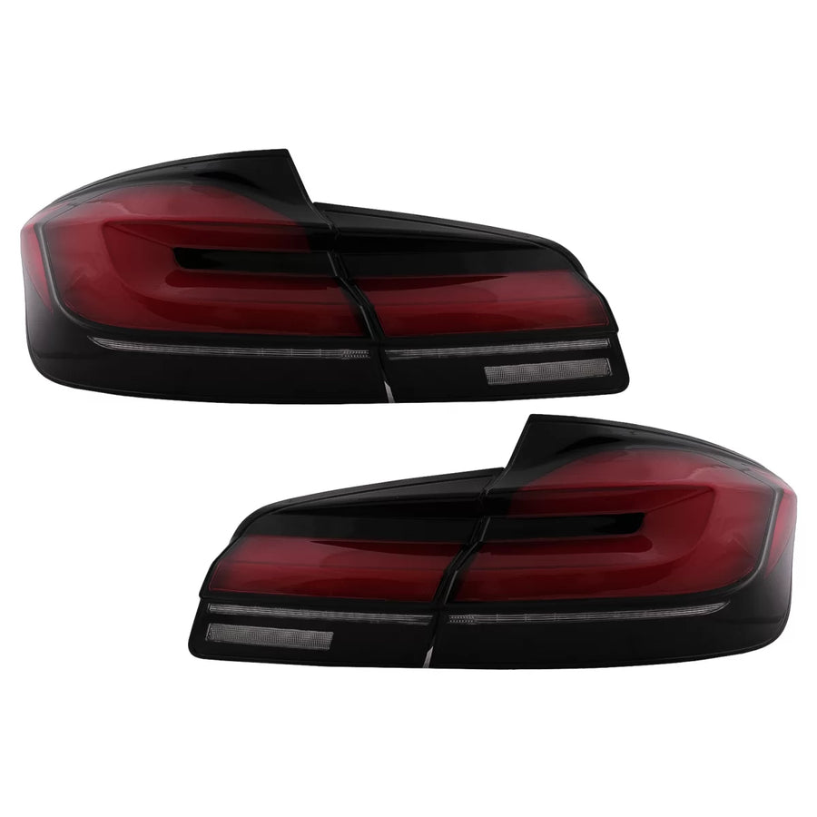 LED Taillights suitable for BMW 5 Series F10 (2011-2017) with Dynamic Sequential Turning Light Upgrade to LCI G30 Design – pr