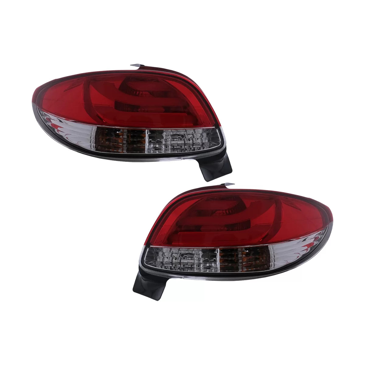 LED Taillights suitable for Peugeot 206 HatchBack 3 / 5 Doors (10.1998-2004) Red White – product image 1