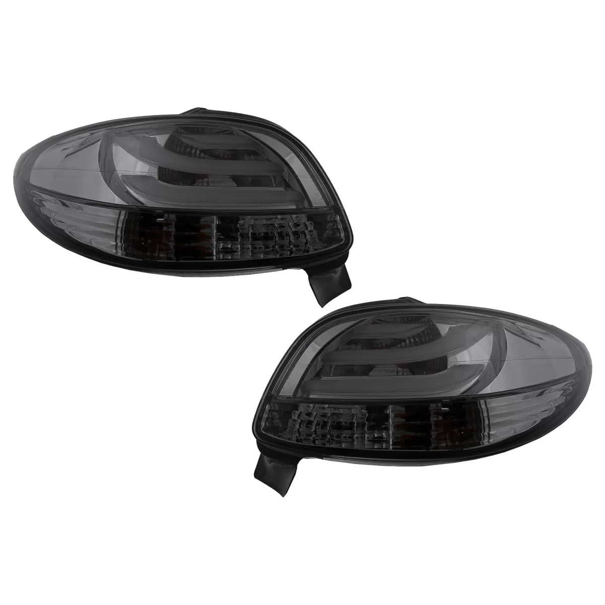 LED Taillights suitable for Peugeot 206 HatchBack 3 / 5 Doors (1998-2004) Black Smoke – product image 1