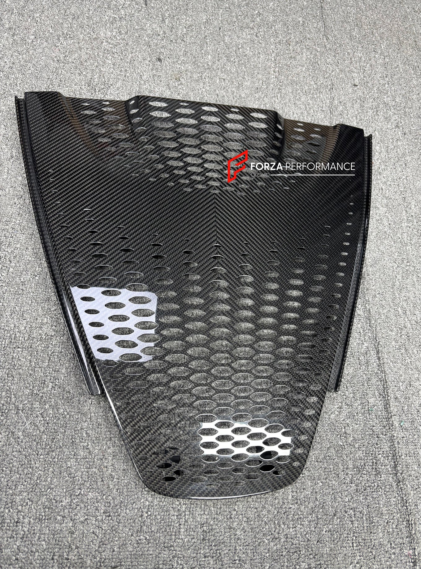 CARBON LIP SPOILER with ENGINE COVER for MCLAREN 750S SPIDER 2023+