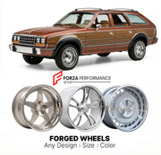 CUSTOM CLASSIC VINTAGE RESTOMOD RETRO OLD SCHOOL FORGED WHEELS RIMS for AMC EAGLE 1979 - 1988