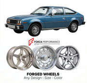 CUSTOM CLASSIC VINTAGE RESTOMOD RETRO OLD SCHOOL FORGED WHEELS RIMS for AMC SPIRIT 1979 - 1983