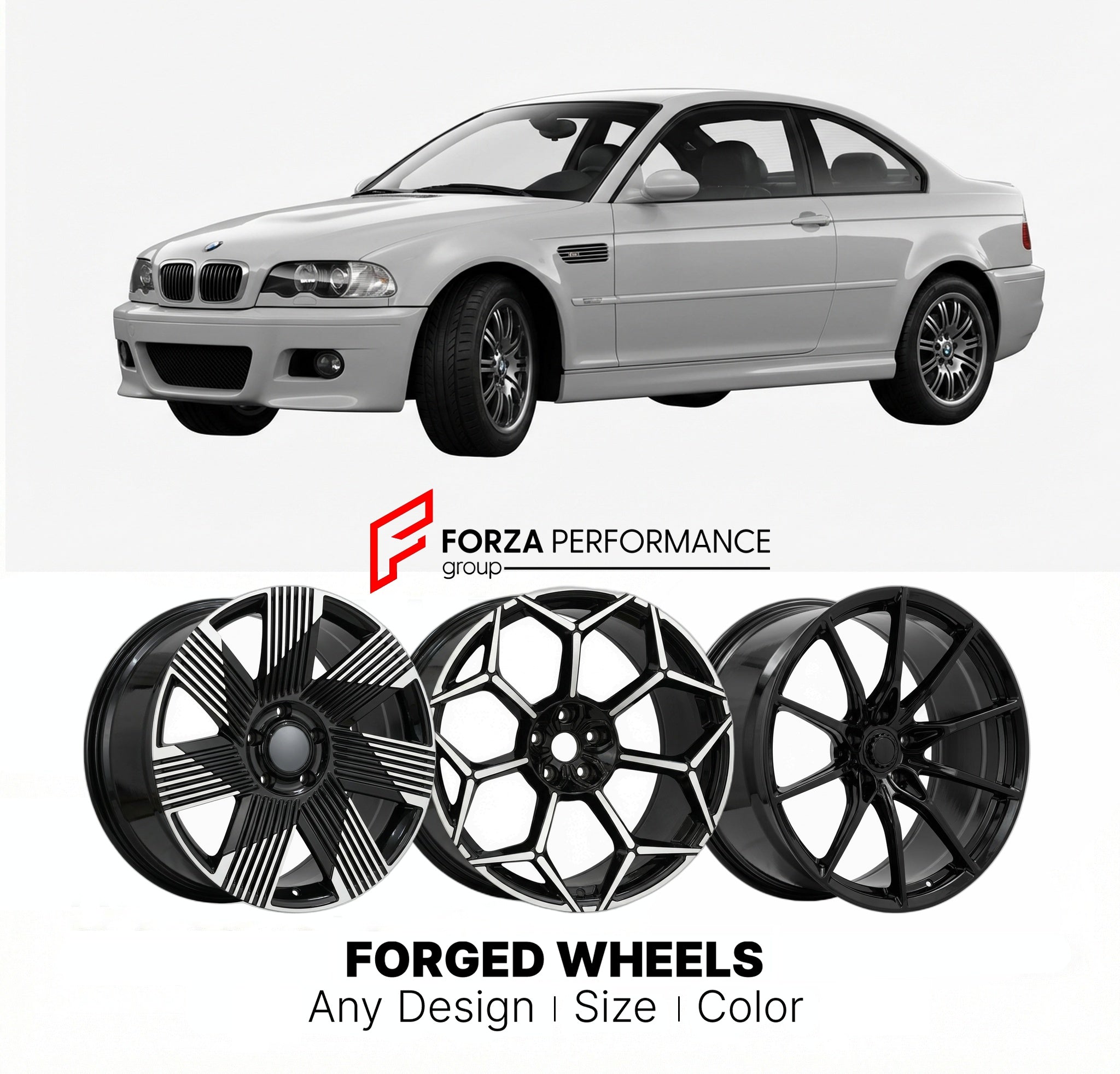 CUSTOM FORGED WHEELS RIMS for BMW M3 E46 2004