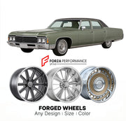 CUSTOM CLASSIC VINTAGE RESTOMOD RETRO OLD SCHOOL FORGED WHEELS RIMS for BUICK ELECTRA 1971 - 1976