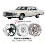 CUSTOM CLASSIC VINTAGE RESTOMOD RETRO OLD SCHOOL FORGED WHEELS RIMS for BUICK ELECTRA 1977 - 1984