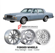 CUSTOM CLASSIC VINTAGE RESTOMOD RETRO OLD SCHOOL FORGED WHEELS RIMS for BUICK ELECTRA 1985 - 1990