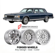 CUSTOM CLASSIC VINTAGE RESTOMOD RETRO OLD SCHOOL FORGED WHEELS RIMS for BUICK ELECTRA 225 LIMITED 1985 - 1985