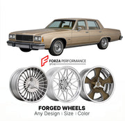 CUSTOM CLASSIC VINTAGE RESTOMOD RETRO OLD SCHOOL FORGED WHEELS RIMS for BUICK LESABRE 1977 - 1985