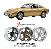 CUSTOM CLASSIC VINTAGE RESTOMOD RETRO OLD SCHOOL FORGED WHEELS RIMS for BUICK OPEL 1969 - 1973