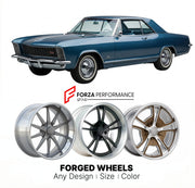 CUSTOM CLASSIC VINTAGE RESTOMOD RETRO OLD SCHOOL FORGED WHEELS RIMS for BUICK RS 1965 - 1968