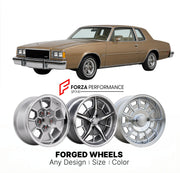 CUSTOM CLASSIC VINTAGE RESTOMOD RETRO OLD SCHOOL FORGED WHEELS RIMS for BUICK REGAL 1978 - 1987