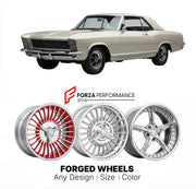 CUSTOM CLASSIC VINTAGE RESTOMOD RETRO OLD SCHOOL FORGED WHEELS RIMS for BUICK RIVIERA 1963 - 1965