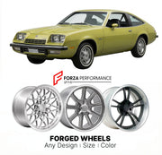 CUSTOM CLASSIC VINTAGE RESTOMOD RETRO OLD SCHOOL FORGED WHEELS RIMS for BUICK SKYHAWK 1975 - 1989
