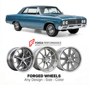 CUSTOM CLASSIC VINTAGE RESTOMOD RETRO OLD SCHOOL FORGED WHEELS RIMS for BUICK SKYLARK 1964 - 1967
