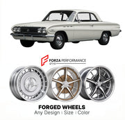 CUSTOM CLASSIC VINTAGE RESTOMOD RETRO OLD SCHOOL FORGED WHEELS RIMS for BUICK SPECIAL RIVIERA 1962 - 1963