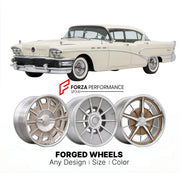 CUSTOM CLASSIC VINTAGE RESTOMOD RETRO OLD SCHOOL FORGED WHEELS RIMS for BUICK SUPER 1958 - 1958