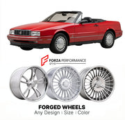 CUSTOM CLASSIC VINTAGE RESTOMOD RETRO OLD SCHOOL FORGED WHEELS RIMS for CADILLAC ALLANTE 1987 - 1990
