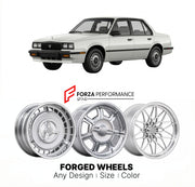 CUSTOM CLASSIC VINTAGE RESTOMOD RETRO OLD SCHOOL FORGED WHEELS RIMS for CADILLAC CIMARRON 1982 - 1988