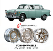 CUSTOM CLASSIC VINTAGE RESTOMOD RETRO OLD SCHOOL FORGED WHEELS RIMS for CHECKER MARATHON 1961 - 1982