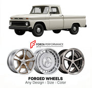CUSTOM CLASSIC VINTAGE RESTOMOD RETRO OLD SCHOOL FORGED WHEELS RIMS for CHEVROLET C10 1960 - 1966