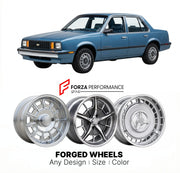 CUSTOM CLASSIC VINTAGE RESTOMOD RETRO OLD SCHOOL FORGED WHEELS RIMS for CHEVROLET CAVALIER 1982 - 1990