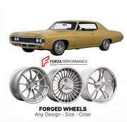 CUSTOM CLASSIC VINTAGE RESTOMOD RETRO OLD SCHOOL FORGED WHEELS RIMS for CHEVROLET IMPALA 1971 - 1976