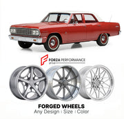 CUSTOM CLASSIC VINTAGE RESTOMOD RETRO OLD SCHOOL FORGED WHEELS RIMS for CHEVROLET MALIBU 1973 - 1977
