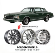 CUSTOM CLASSIC VINTAGE RESTOMOD RETRO OLD SCHOOL FORGED WHEELS RIMS for CHEVROLET MONTE CARLO 1978 - 1980
