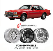 CUSTOM CLASSIC VINTAGE RESTOMOD RETRO OLD SCHOOL FORGED WHEELS RIMS for CHEVROLET MONZA 1975 - 1980