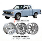 CUSTOM CLASSIC VINTAGE RESTOMOD RETRO OLD SCHOOL FORGED WHEELS RIMS for CHEVROLET S-10 EXTENDED CAB 1983 - 1990