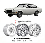 CUSTOM CLASSIC VINTAGE RESTOMOD RETRO OLD SCHOOL FORGED WHEELS RIMS for CHEVROLET VEGA 1970 - 1977
