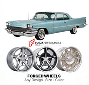 CUSTOM CLASSIC VINTAGE RESTOMOD RETRO OLD SCHOOL FORGED WHEELS RIMS for CHRYSLER 300E 1959 - 1959