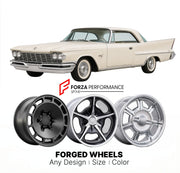 CUSTOM CLASSIC VINTAGE RESTOMOD RETRO OLD SCHOOL FORGED WHEELS RIMS for CHRYSLER 300F 1960 - 1960