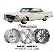 CUSTOM CLASSIC VINTAGE RESTOMOD RETRO OLD SCHOOL FORGED WHEELS RIMS for CHRYSLER 300G 1961 - 1961