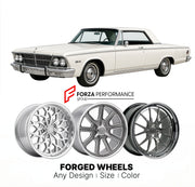CUSTOM CLASSIC VINTAGE RESTOMOD RETRO OLD SCHOOL FORGED WHEELS RIMS for CHRYSLER 300J 1963 - 1963