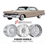 CUSTOM CLASSIC VINTAGE RESTOMOD RETRO OLD SCHOOL FORGED WHEELS RIMS for CHRYSLER IMPERIAL 1958 - 1990