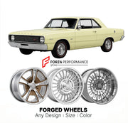 CUSTOM CLASSIC VINTAGE RESTOMOD RETRO OLD SCHOOL FORGED WHEELS RIMS for DODGE DART GT 1966 - 1966