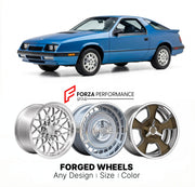 CUSTOM CLASSIC VINTAGE RESTOMOD RETRO OLD SCHOOL FORGED WHEELS RIMS for DODGE DAYTONA 1984 - 1987