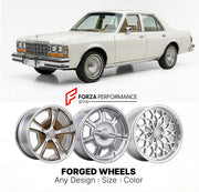 CUSTOM CLASSIC VINTAGE RESTOMOD RETRO OLD SCHOOL FORGED WHEELS RIMS for DODGE DIPLOMAT 1977 - 1989