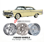 CUSTOM CLASSIC VINTAGE RESTOMOD RETRO OLD SCHOOL FORGED WHEELS RIMS for DODGE MAYFAIR 1958 - 1959
