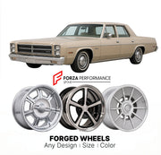 CUSTOM CLASSIC VINTAGE RESTOMOD RETRO OLD SCHOOL FORGED WHEELS RIMS for DODGE MONACO 1977 - 1978