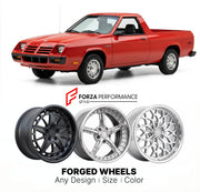 CUSTOM CLASSIC VINTAGE RESTOMOD RETRO OLD SCHOOL FORGED WHEELS RIMS for DODGE RAMPAGE 1982 - 1984